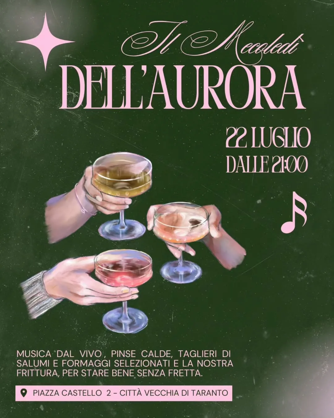 Il Mercoledì dell’Aurora · musica dal vivo all’Aurora Cafè Bistrò