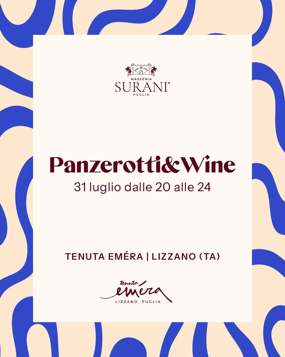 Panzerotti&Wine · aperitivo a Tenuta Eméra