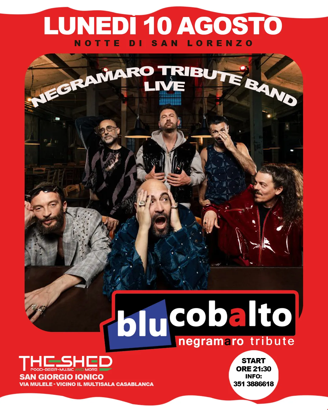 The Shed · Blu Cobalto, Negramaro Tribute (San Lorenzo)