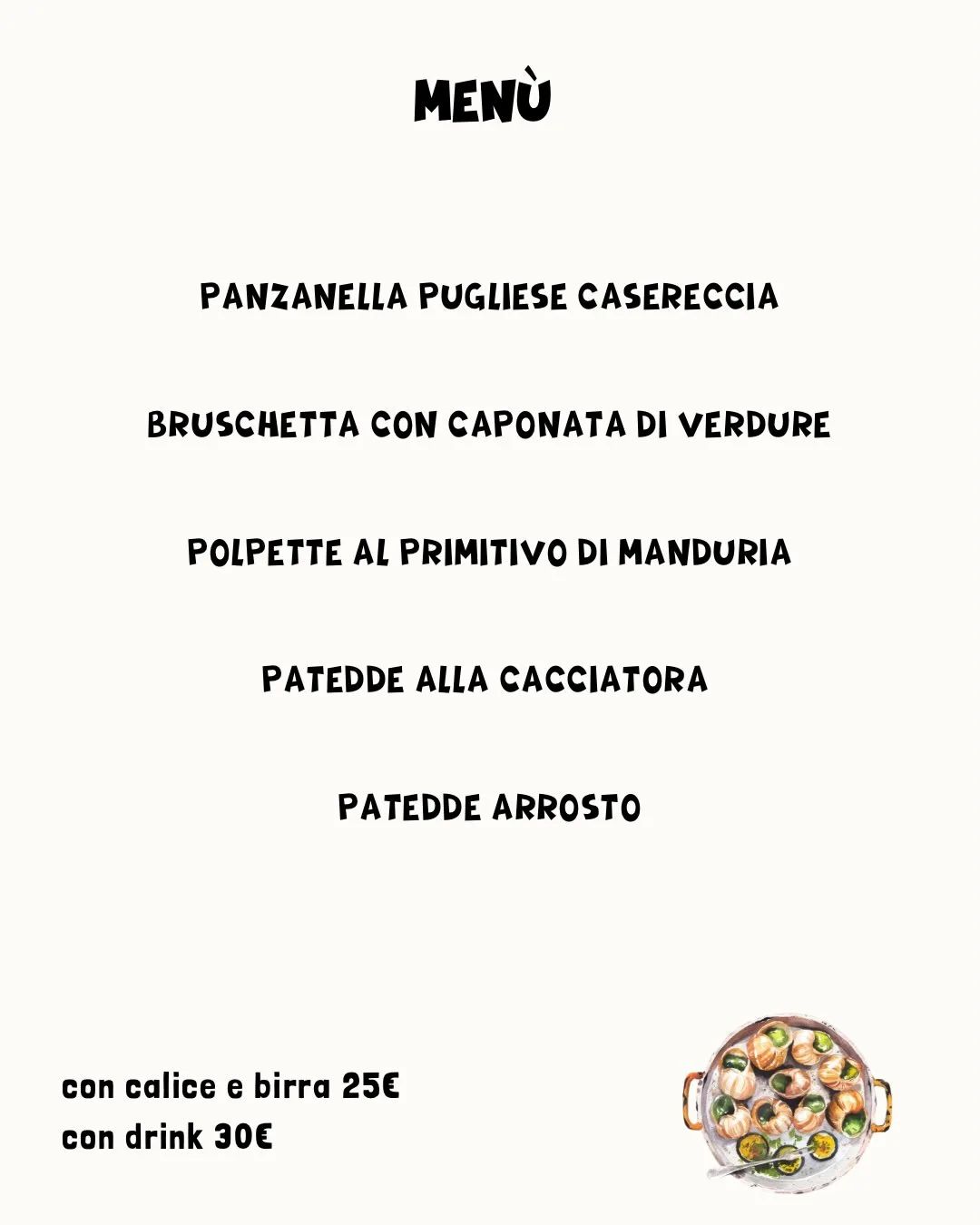 'U Spzziale · "Bella di patedda", serata tradizionale