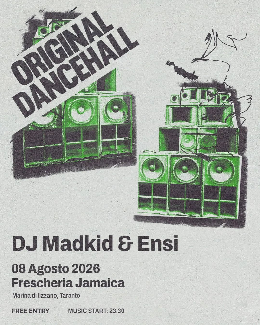 Original Dancehall · Ensi e Dj Madkid alla Frescheria Jamaica