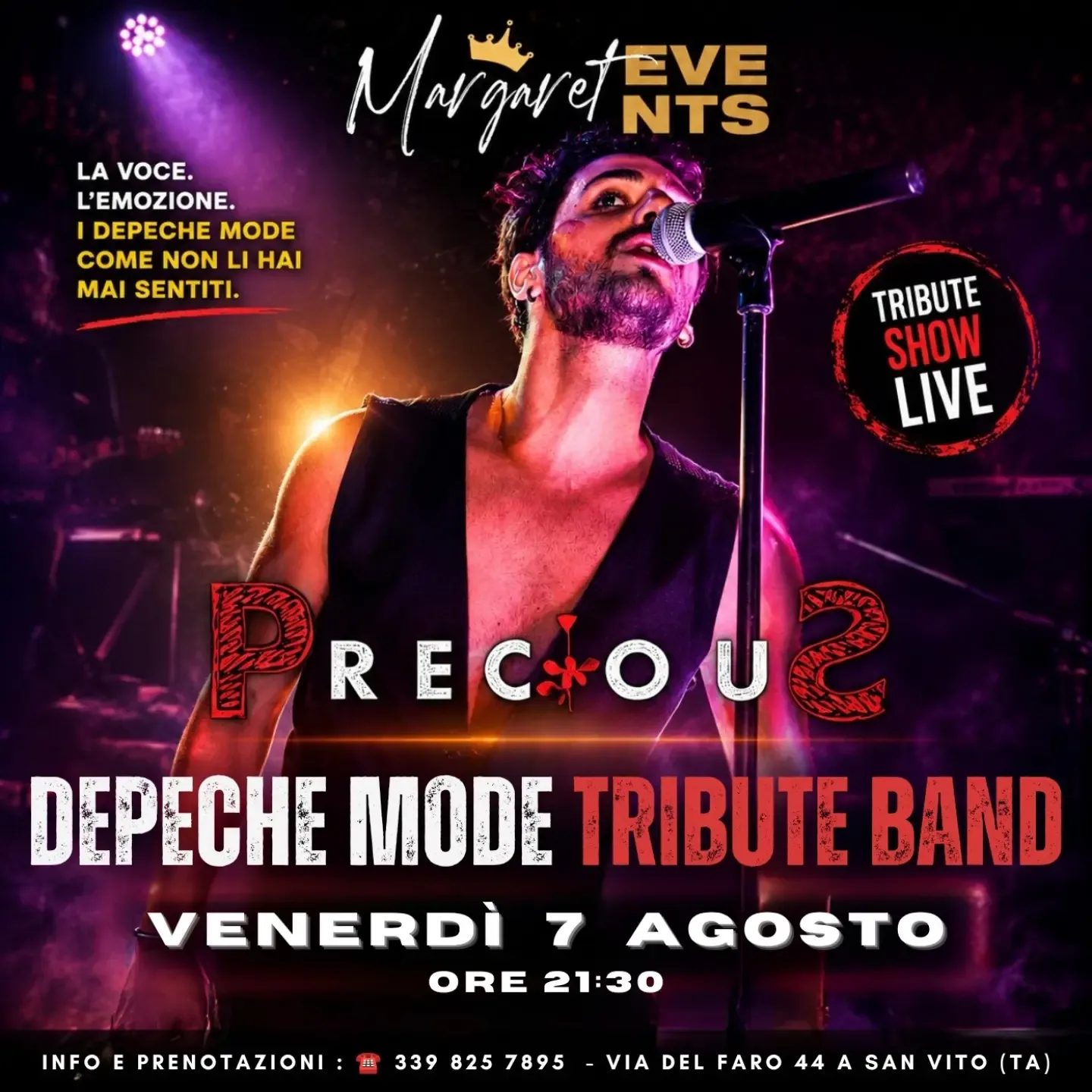 Margaret Events · Precious, Depeche Mode Tribute