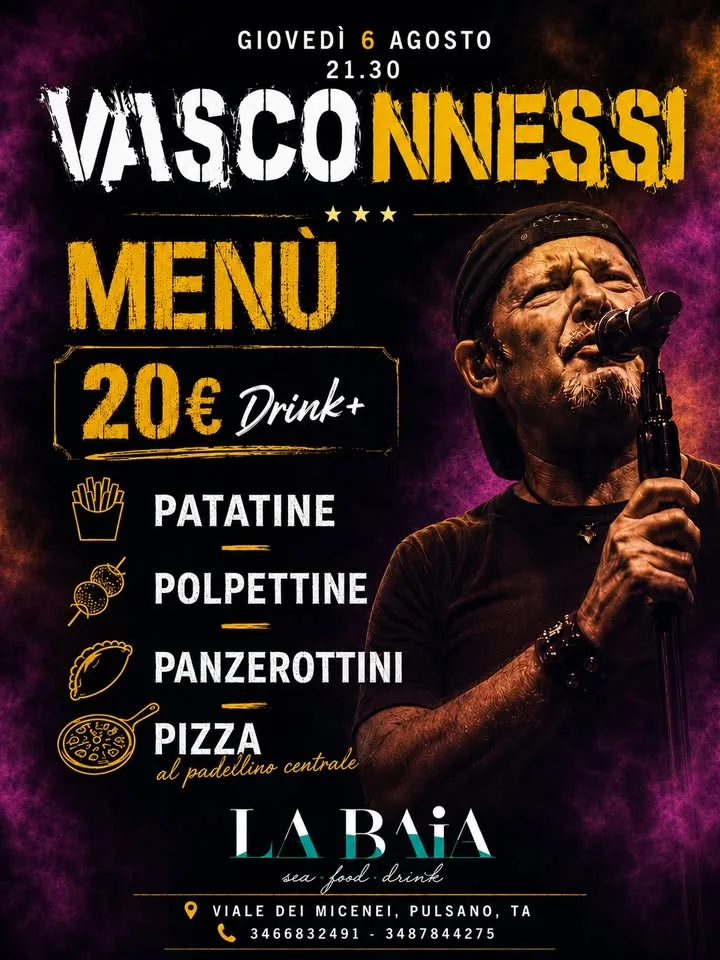 Vasconnessi live alla Baia
