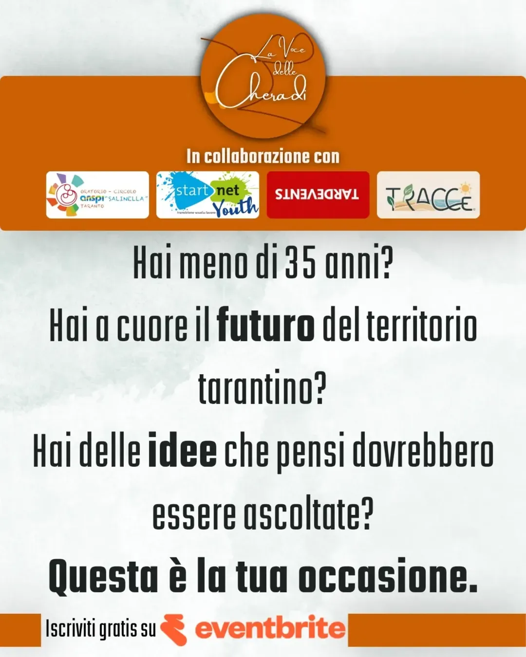 Idee e sogni per Taranto · confronto under 35 alla Salinella