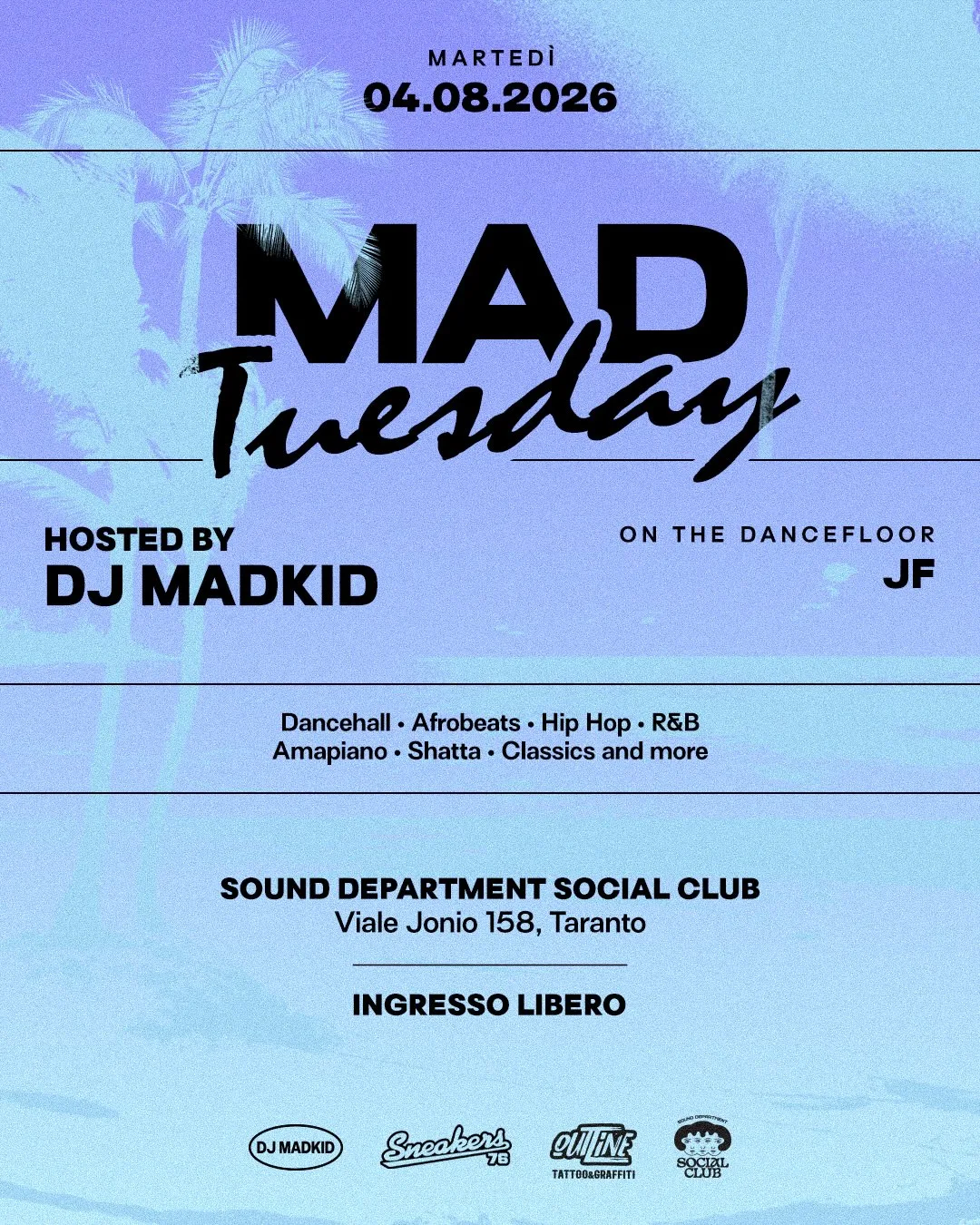 Sound Department · Mad Tuesday con Dj Madkid (04/08)
