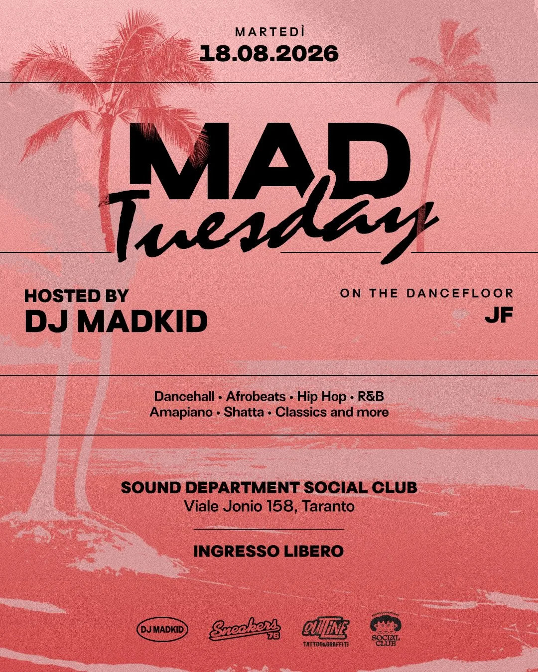 Sound Department · Mad Tuesday con Dj Madkid (18/08)