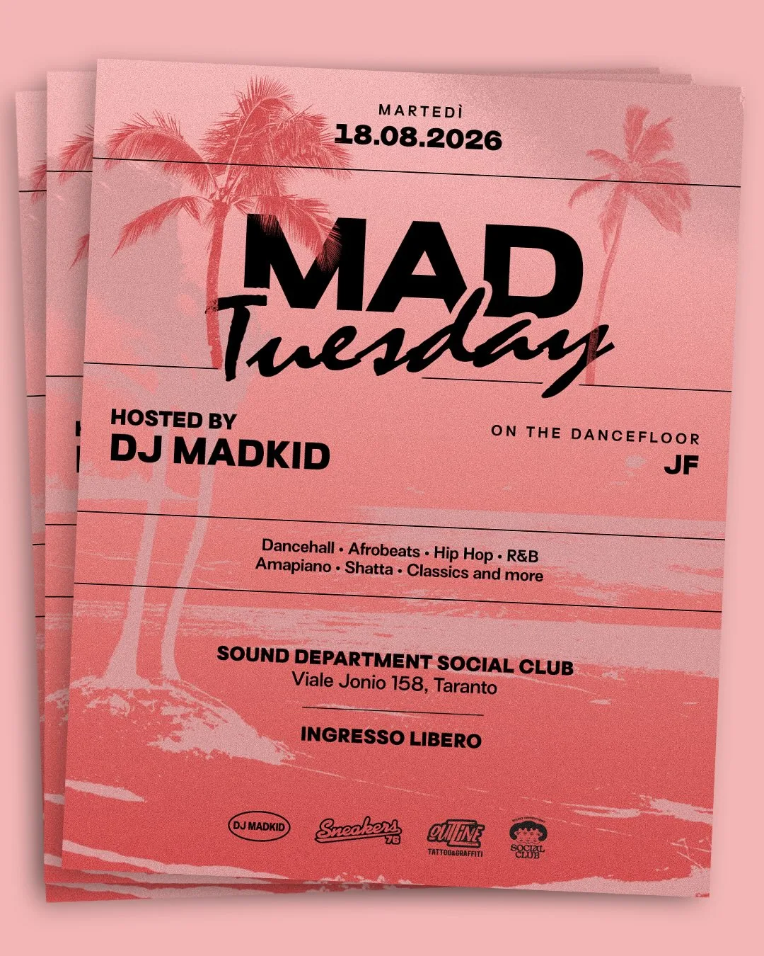 Sound Department · Mad Tuesday con Dj Madkid (18/08)