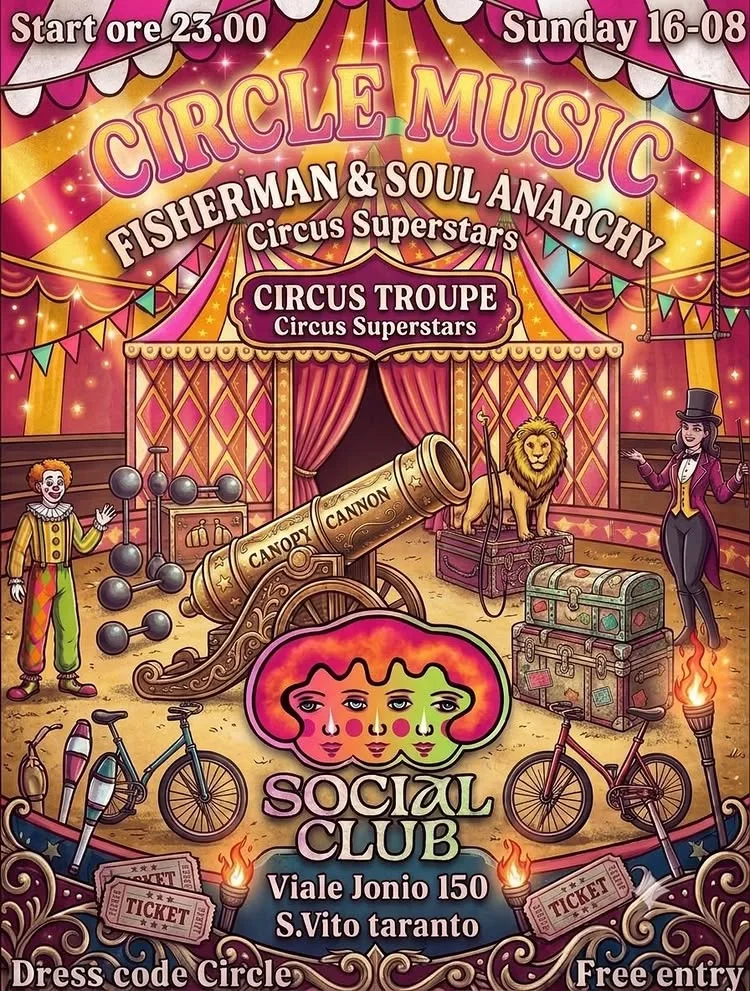 Social Club Day · Sunday Party al Sound Department (16/08)