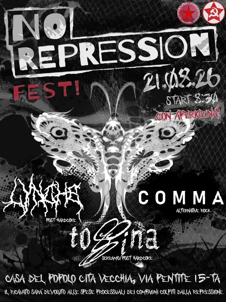 No Repression Fest · Comma, Tossina, Lynche