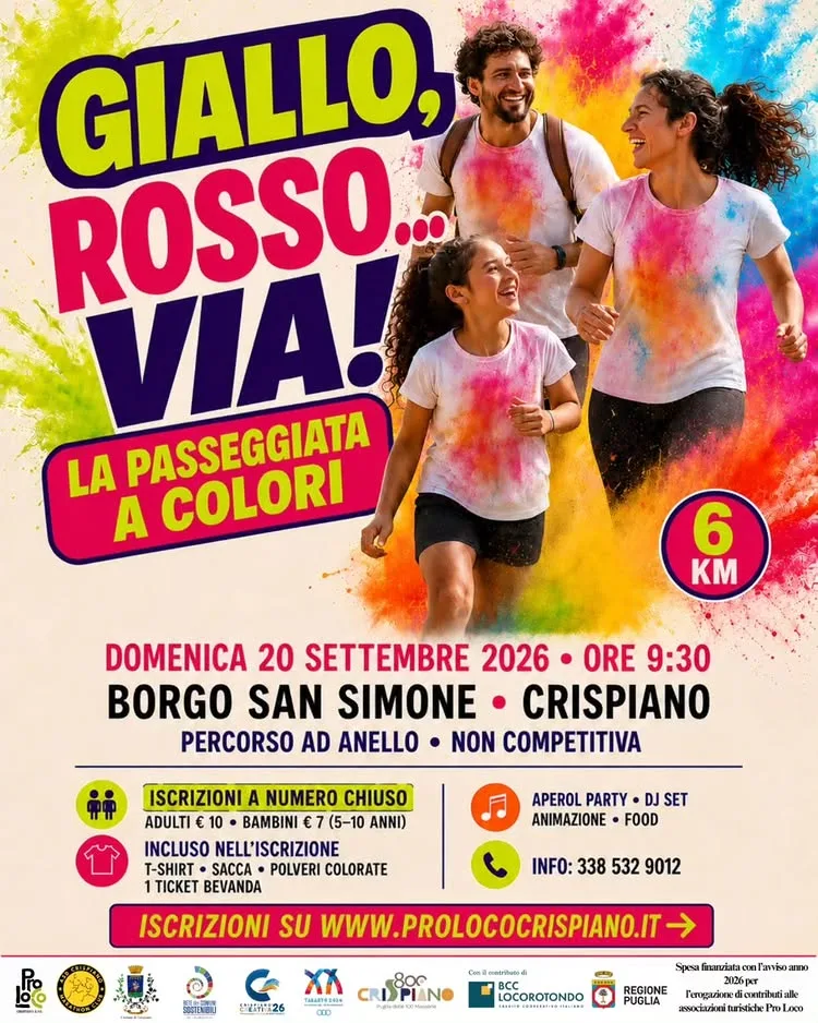 Giallo, Rosso… Via! · la passeggiata a colori