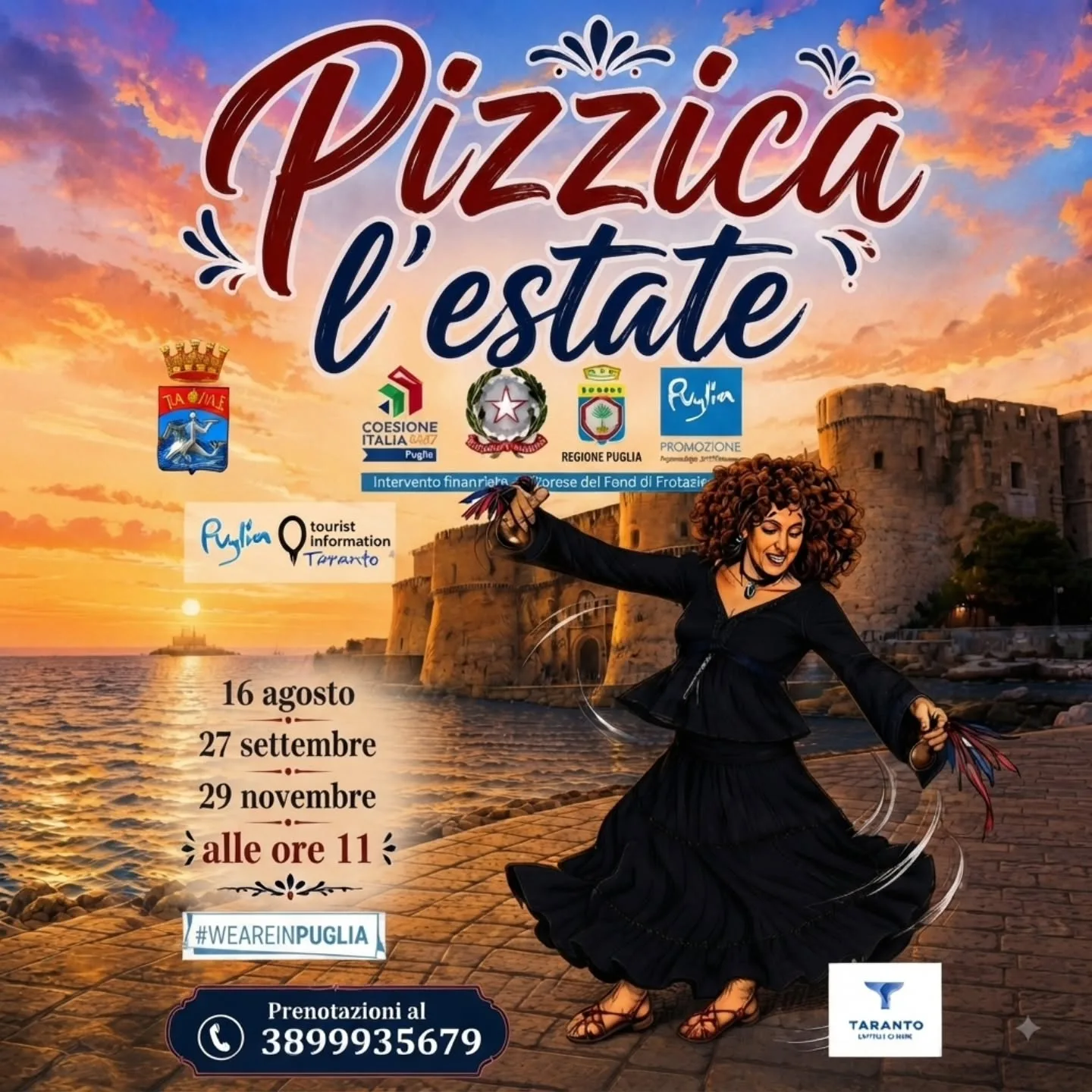 Pizzica l'estate · stage di pizzica all'Info-Point (29 novembre)