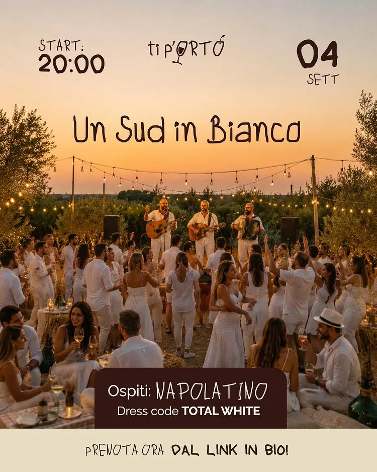 Un Sud in Bianco · serata con Napolatino a Ti p'Orto