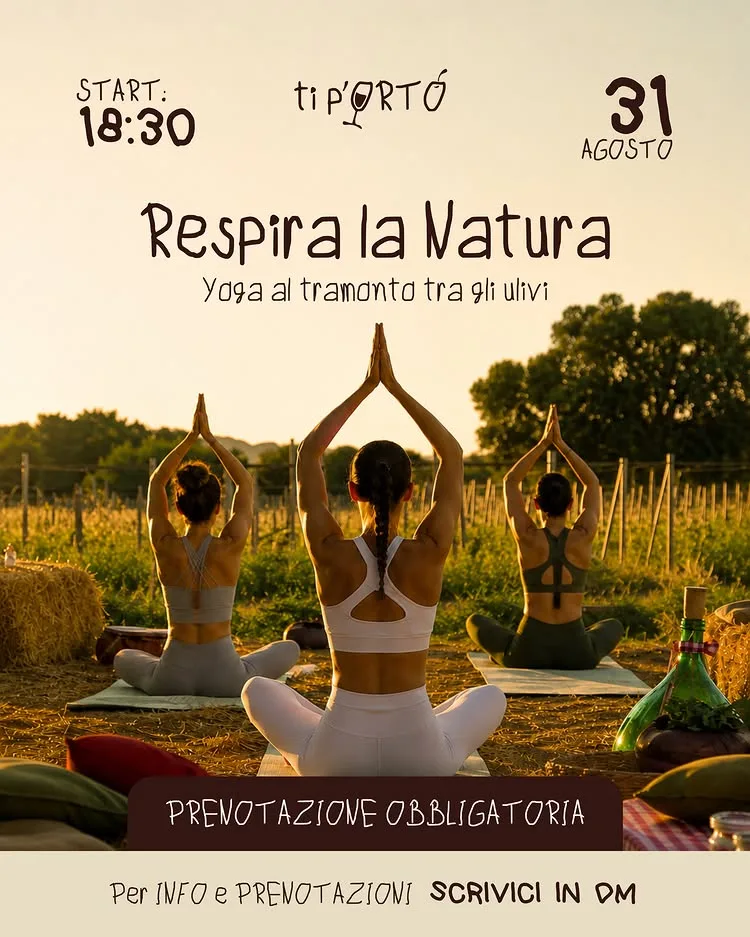 Respira la Natura · yoga al tramonto a Ti p'Orto