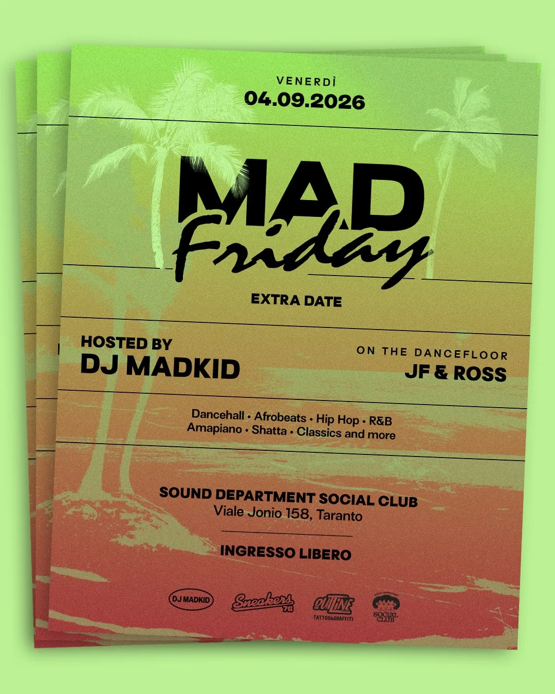 Mad Friday · extra date al Sound Department