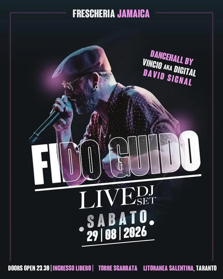 Fido Guido in dj set alla Frescheria Jamaica