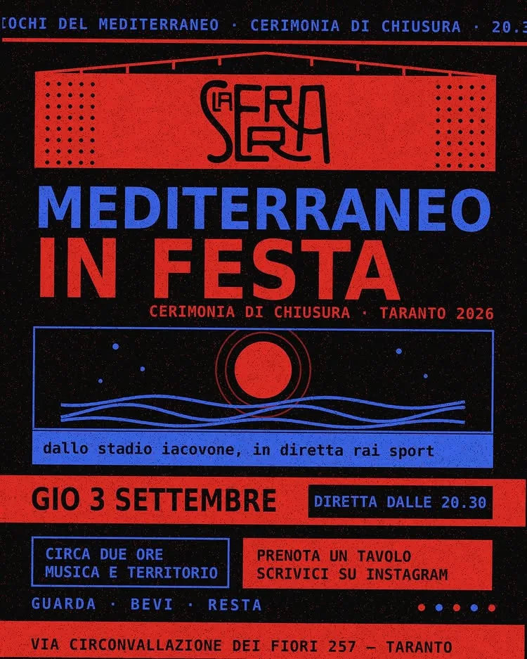 Mediterraneo in Festa · la cerimonia di chiusura dei Giochi alla Serra
