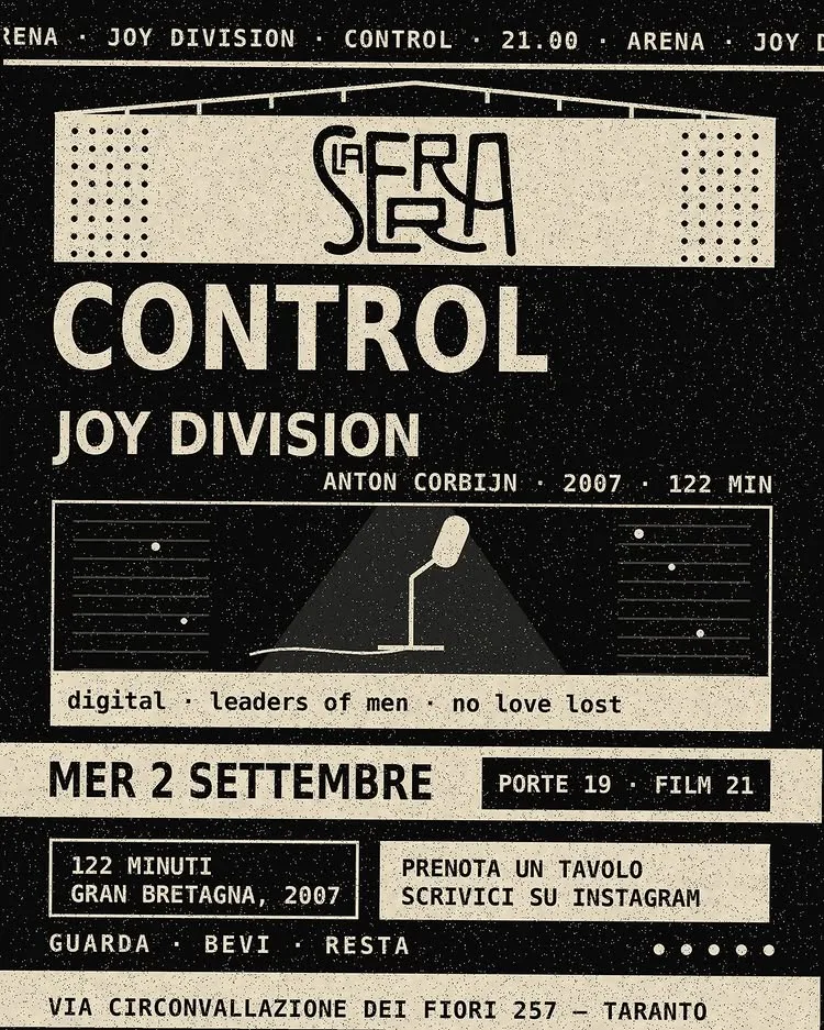 Arena · Control, il film su Ian Curtis alla Serra