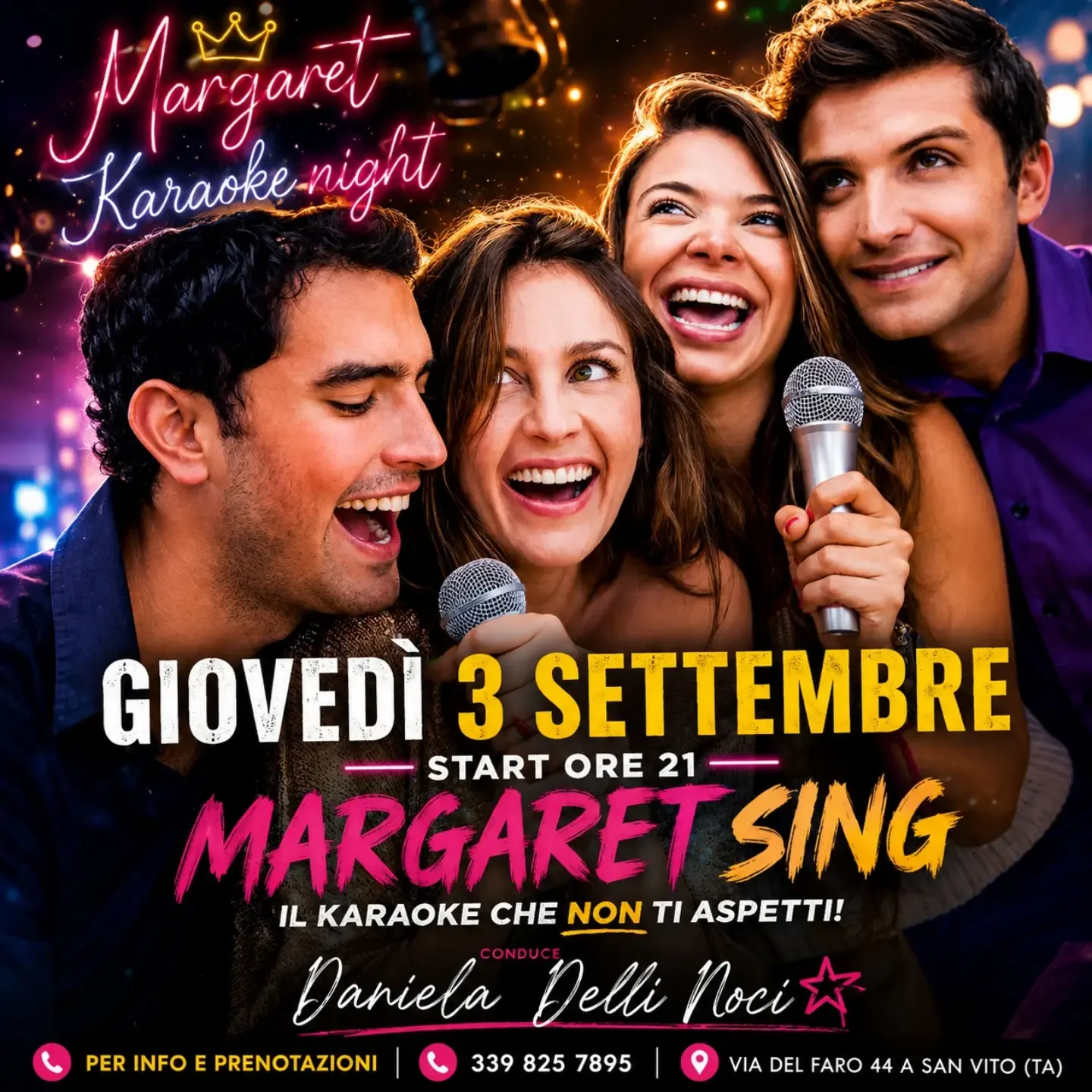 Margaret Sing · karaoke night con Daniela Delli Noci (3 settembre)