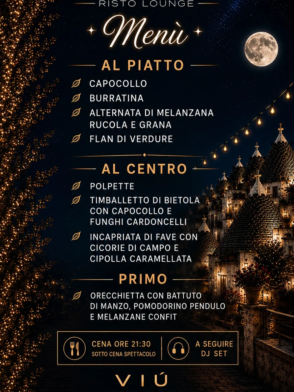 Notti Magiche · cena spettacolo anni 80 e 90 al Viù Risto Lounge
