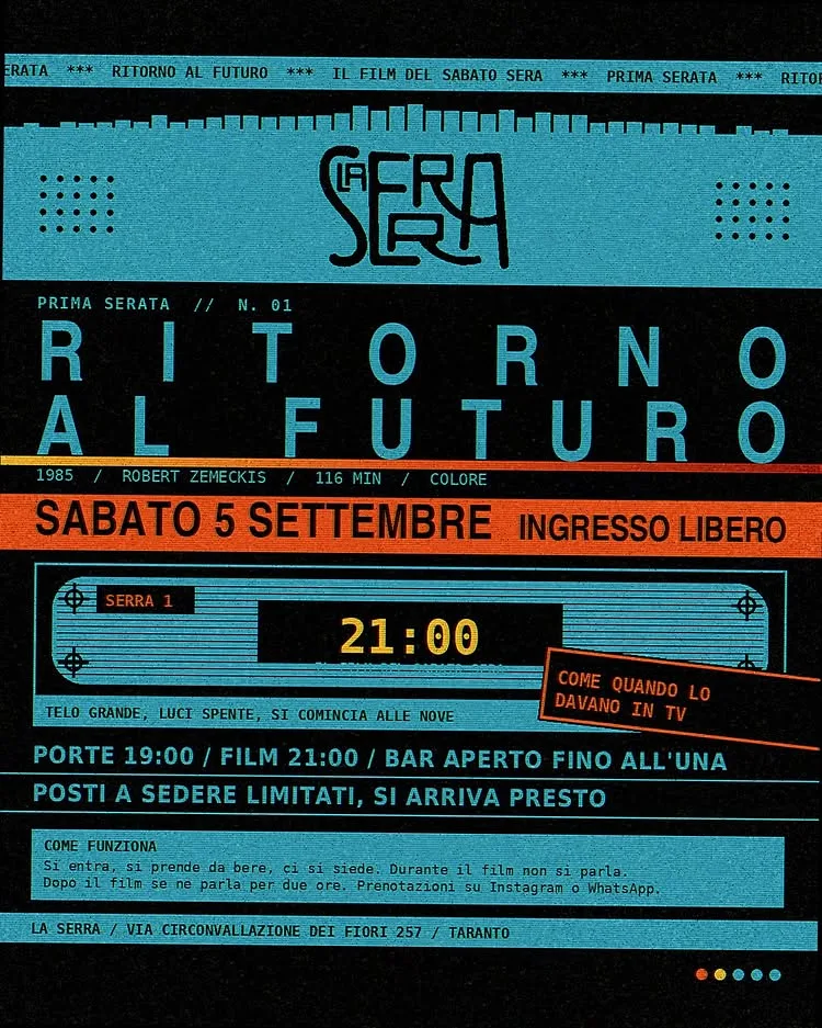 Prima Serata · Ritorno al Futuro alla Serra