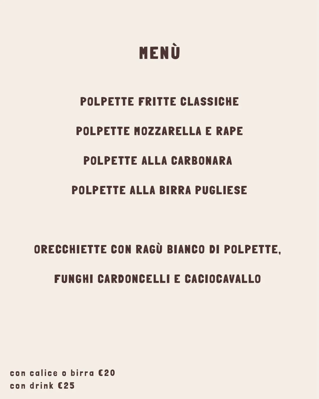 ’A Purpetta · la serata delle polpette