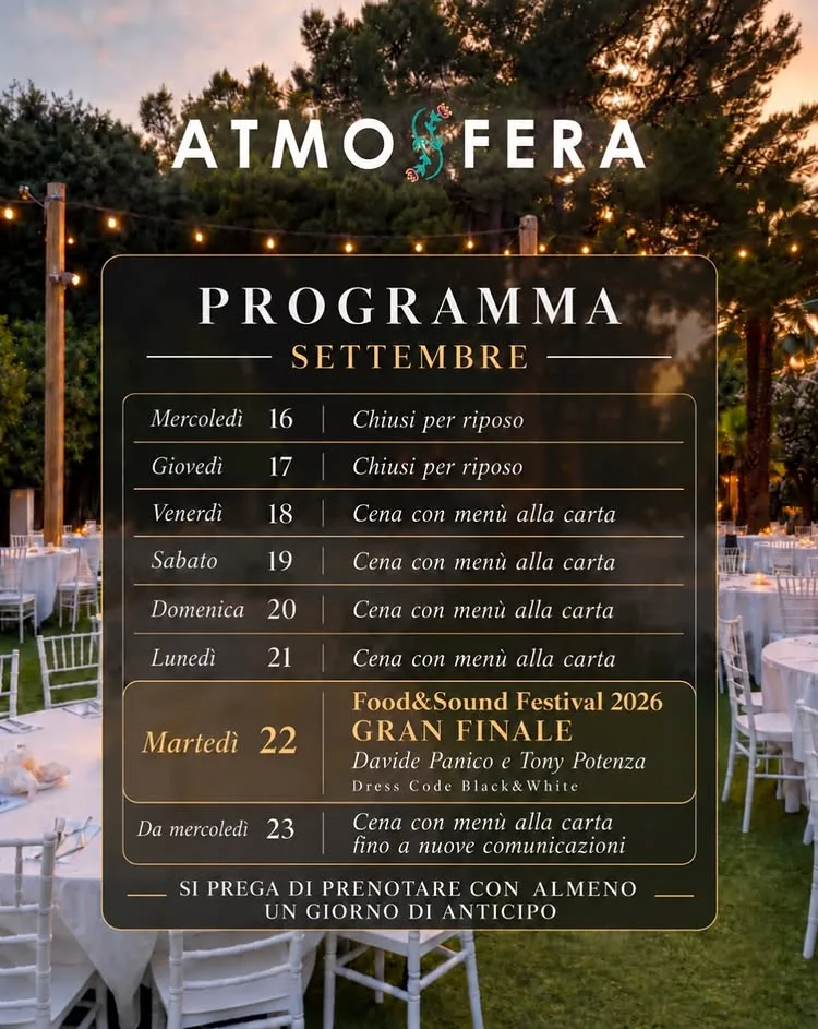 Food & Sound · il gran finale con Davide Panico e Tony Potenza