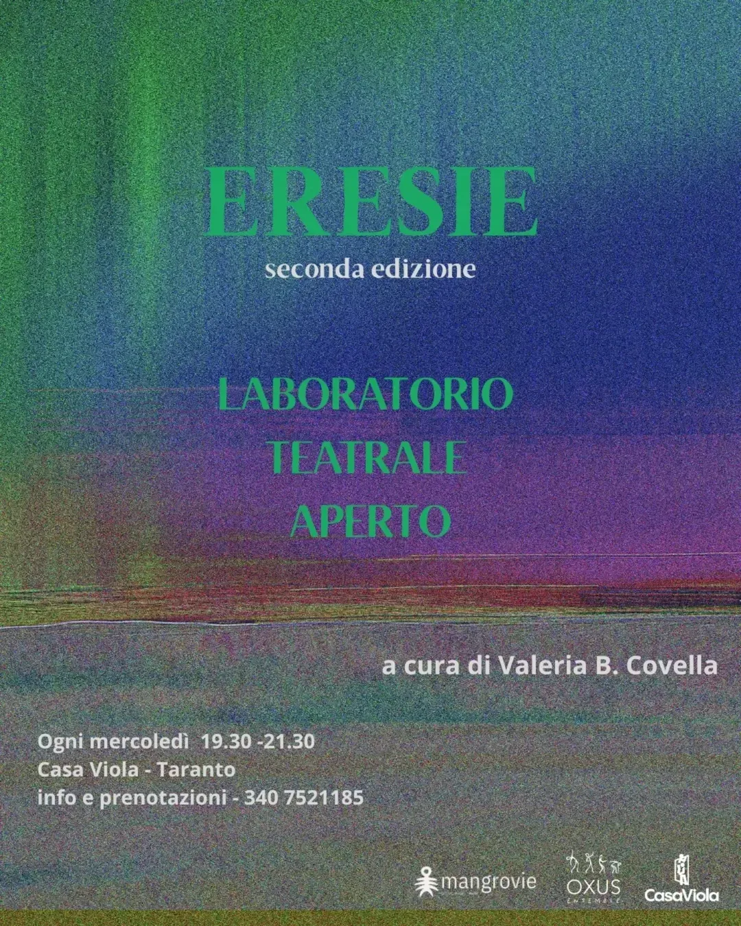 Eresie · lezione di prova del laboratorio teatrale