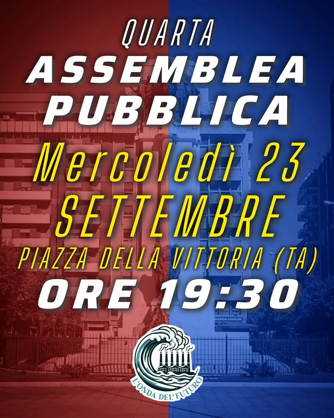 Per una Taranto che rinasce senza fumi · quarta assemblea pubblica