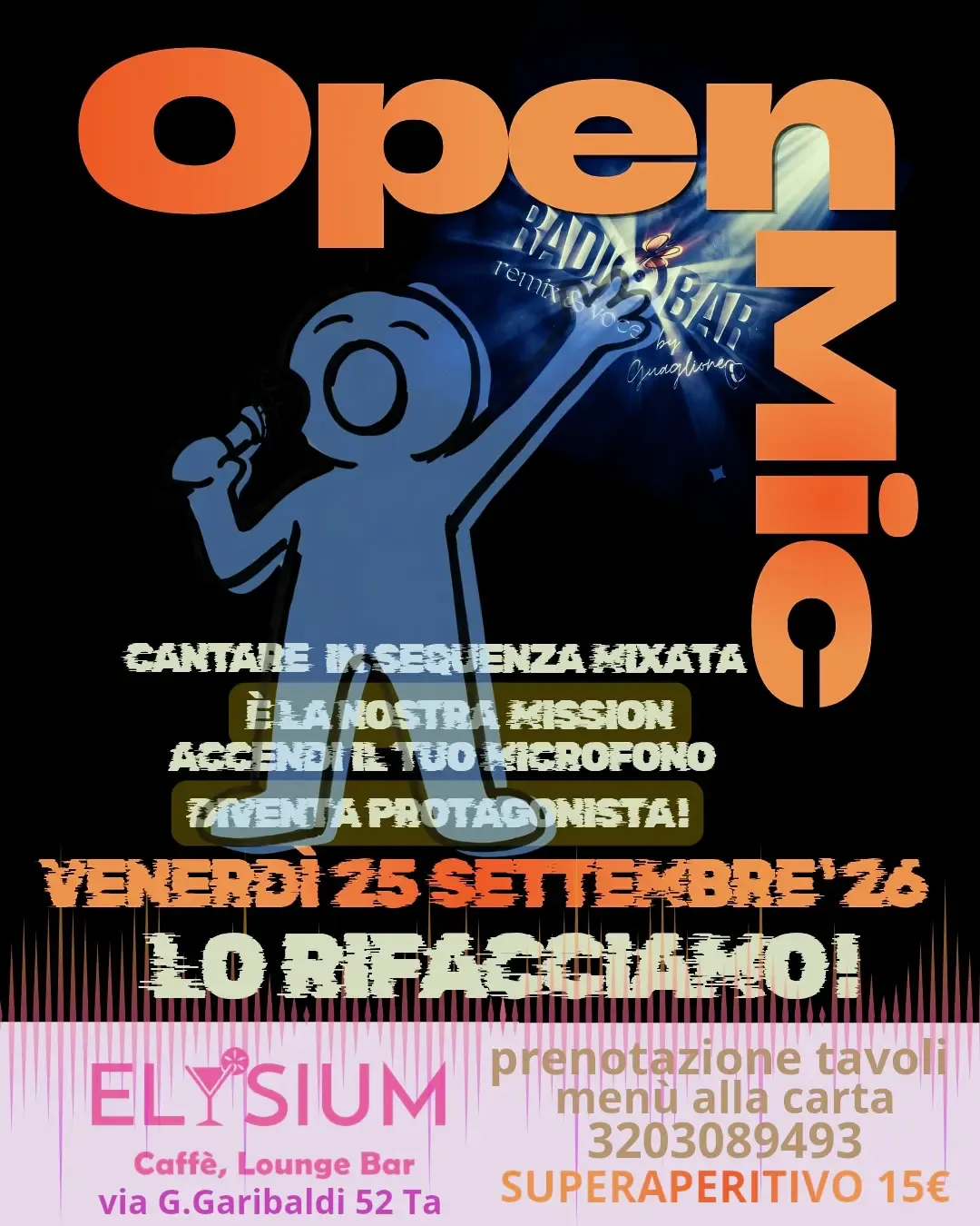 Open Mic · si canta con RadioBar