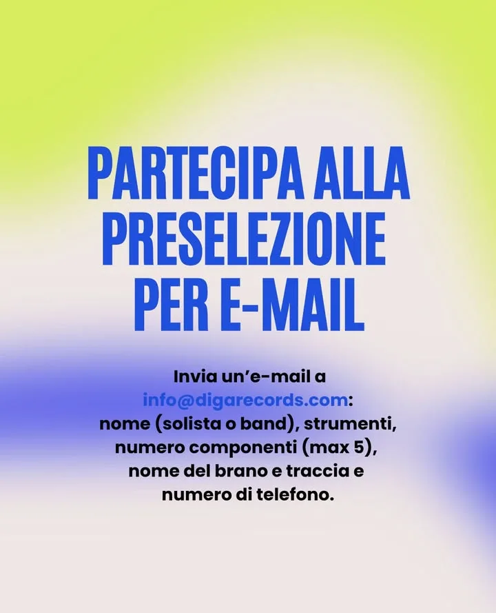 Approdo Cantautori · l’open mic di Diga Records