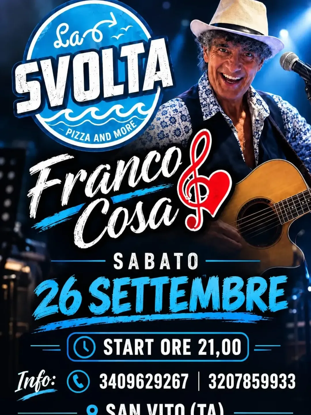 Franco Cosa · musica dal vivo e pizza