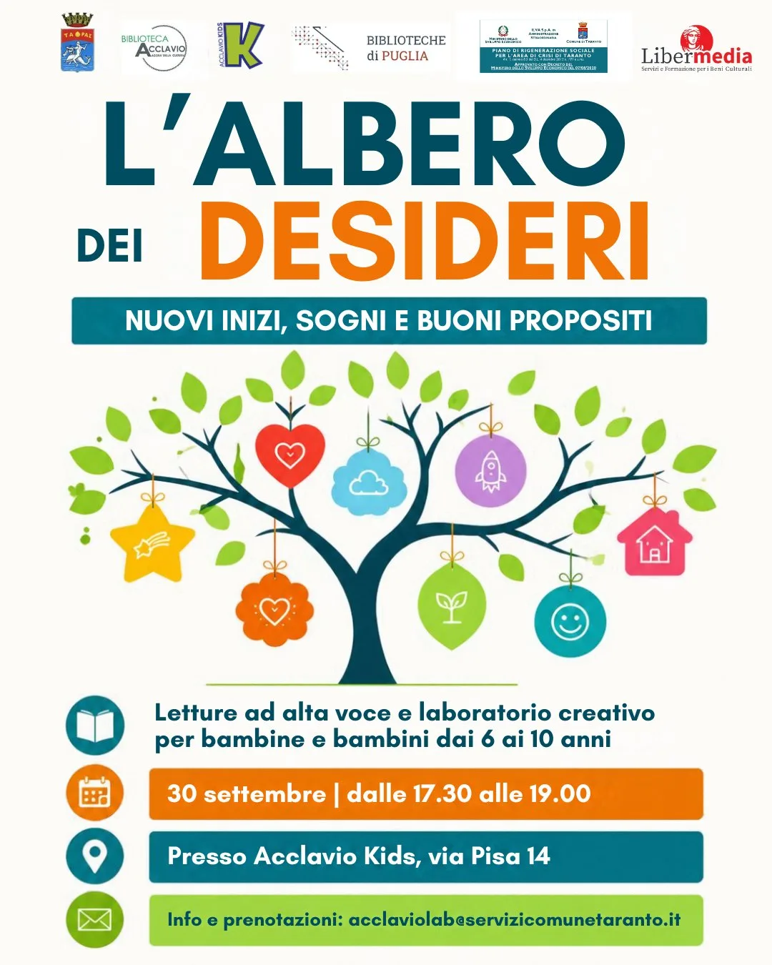 L’Albero dei Desideri · letture e laboratorio per bambini
