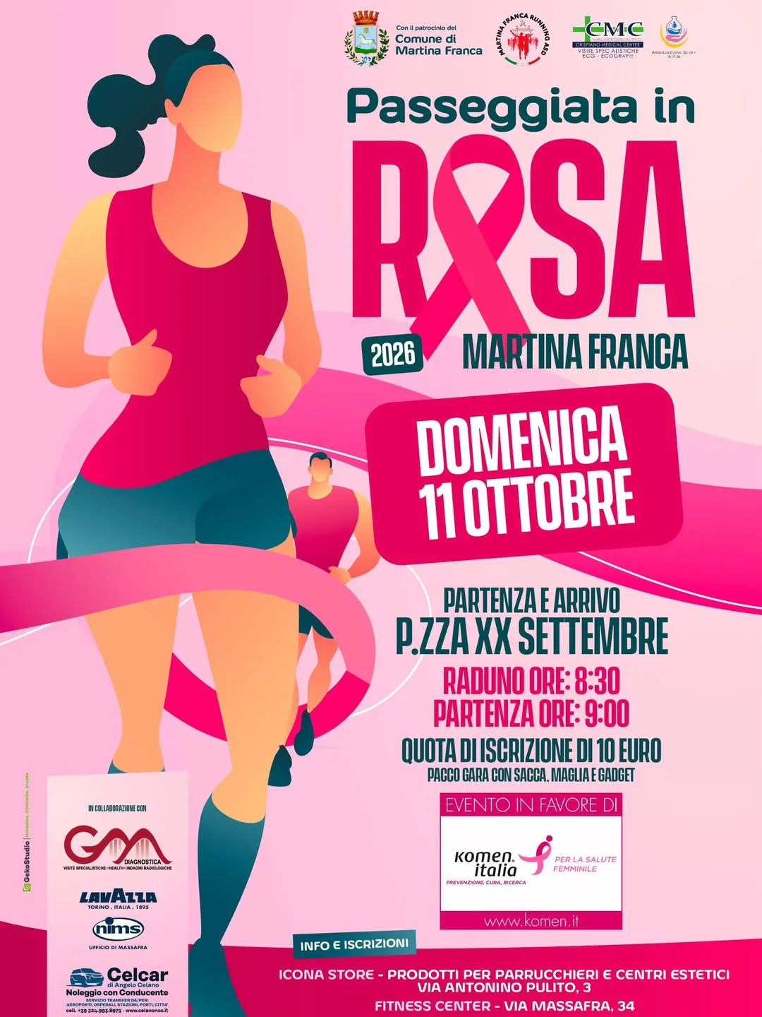Passeggiata in Rosa · 5 km per la prevenzione del tumore al seno