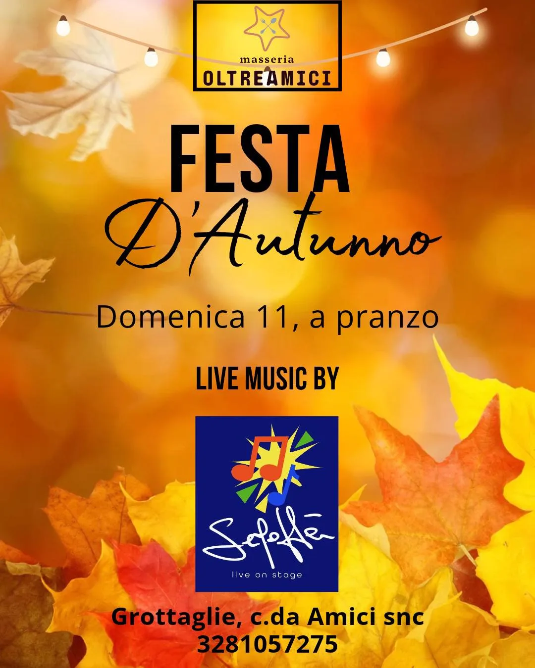 Festa d’autunno · pranzo con i Sepoffà alla Masseria OltreAmici