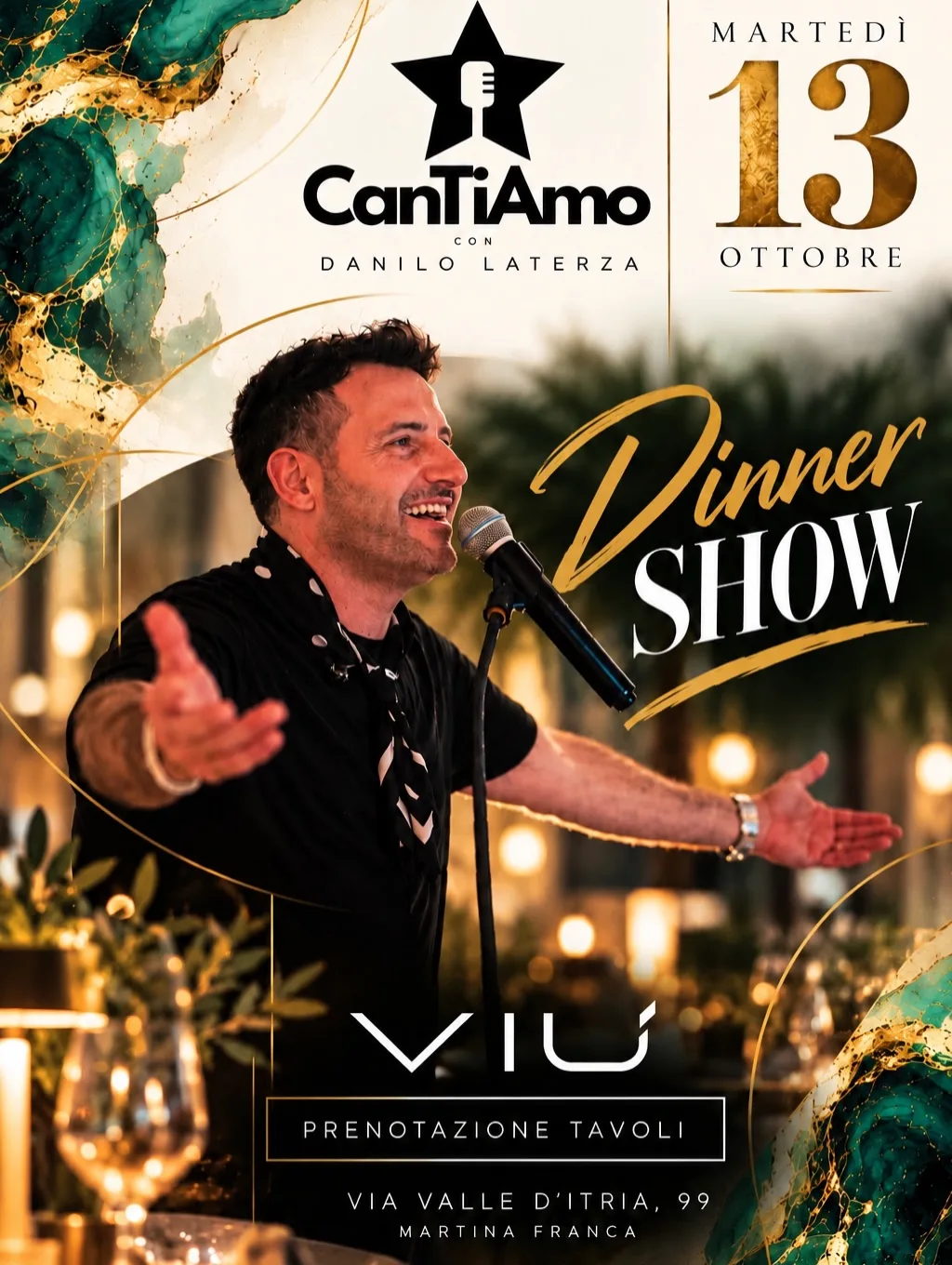 CanTiAmo · dinner show con Danilo Laterza
