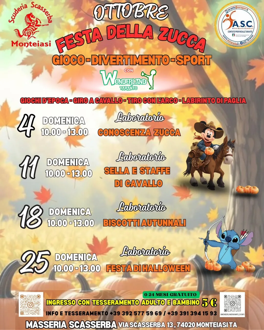 Festa della Zucca · laboratorio sella e staffe