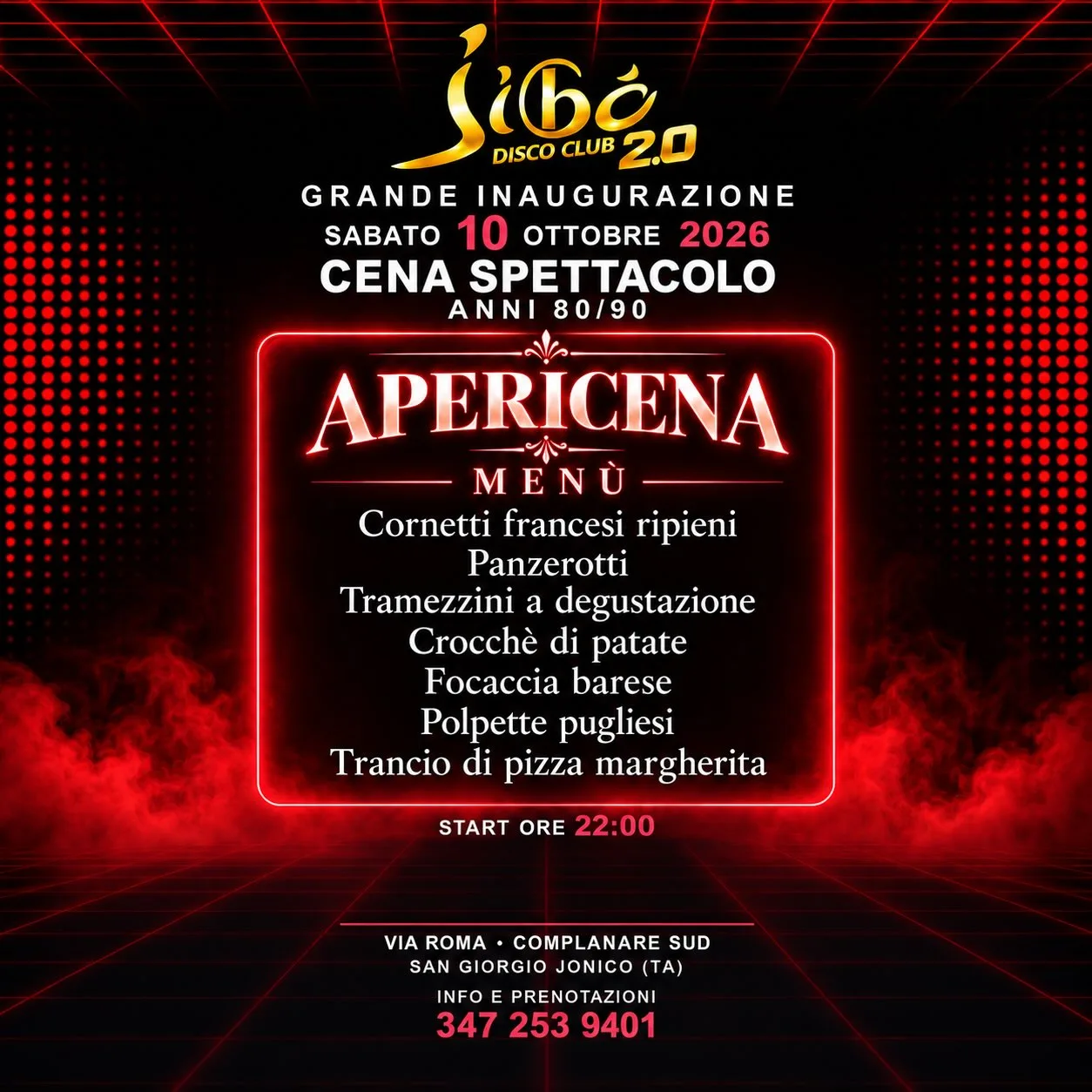 Jibò Disco Club 2.0 · grande inaugurazione anni 80 e 90