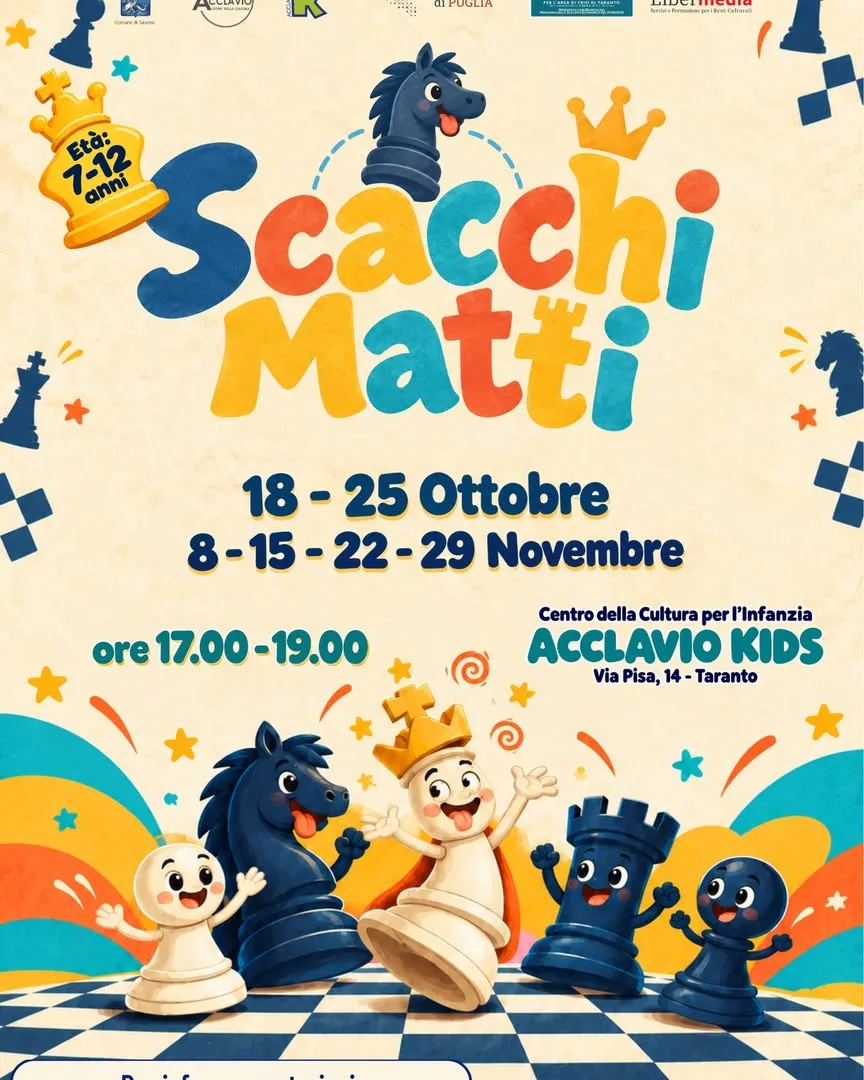 Scacchi Matti · laboratorio di scacchi per bambini