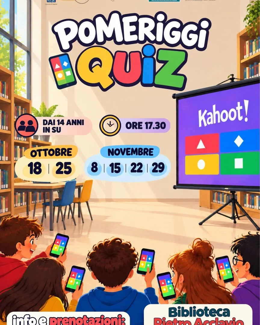 Pomeriggi Quiz · sfida a squadre con lo smartphone