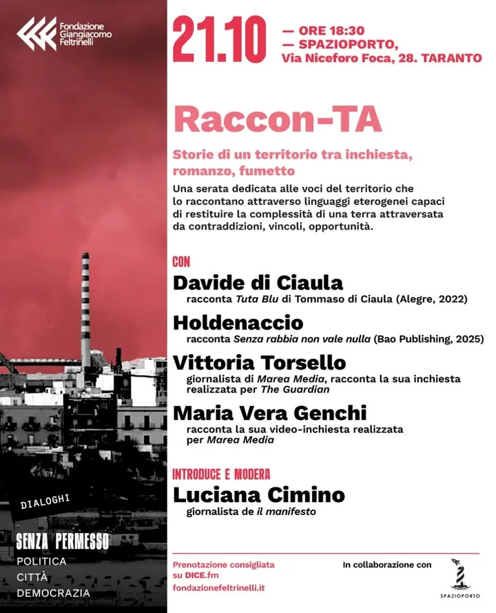 Raccon-TA · storie di un territorio tra inchiesta, romanzo e fumetto