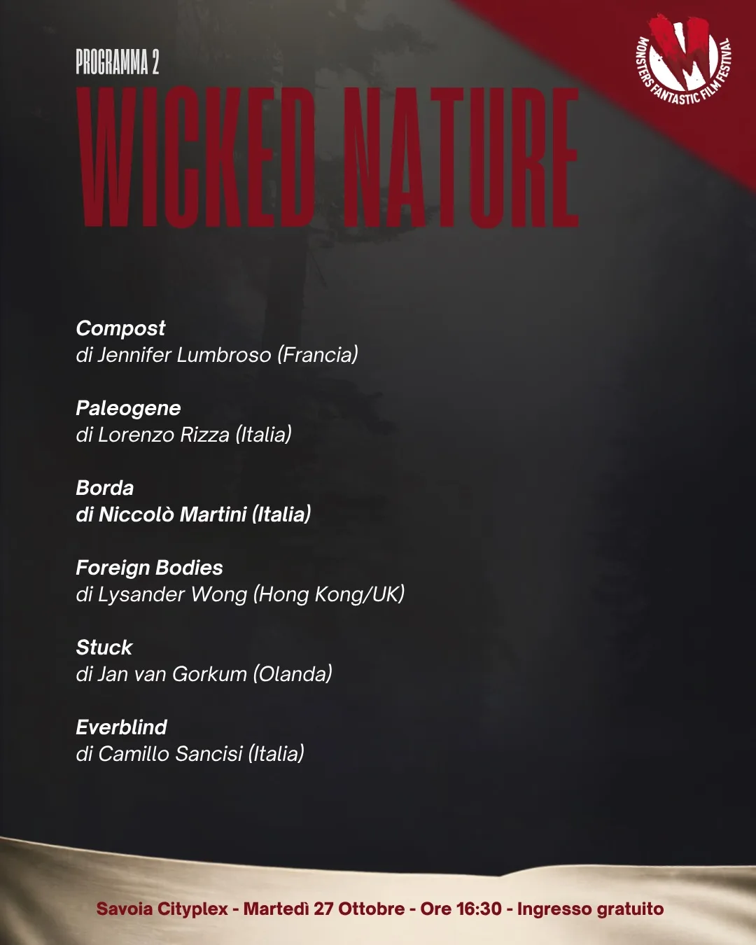 Concorso cortometraggi · programma 2, Wicked Nature