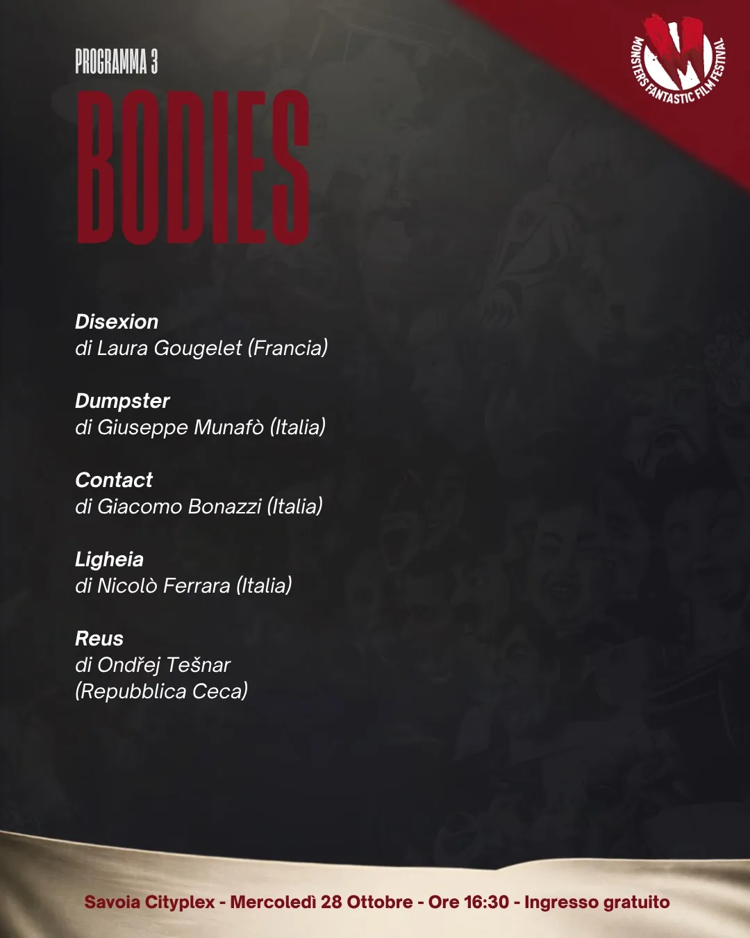 Concorso cortometraggi · programma 3, Bodies