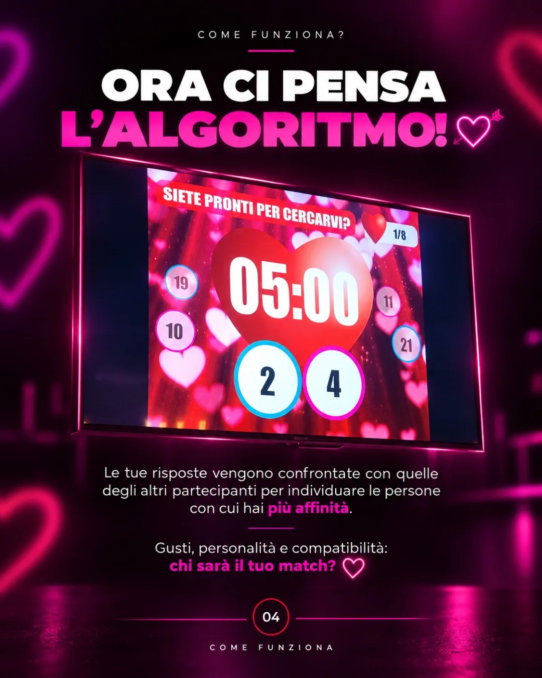 AI Love Match · l’algoritmo forma le coppie