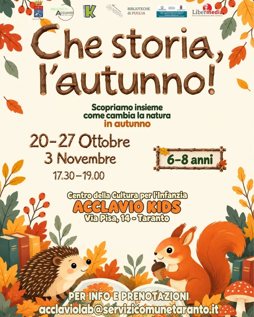 Che storia, l’autunno! · laboratorio creativo per bambini