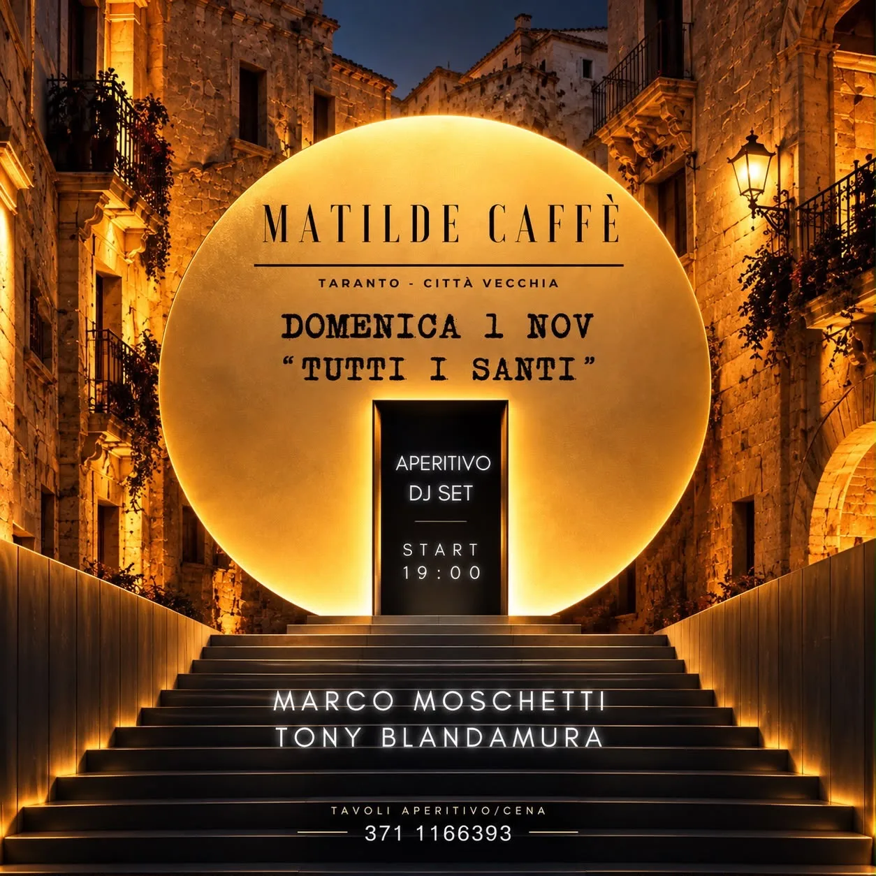 Tutti i Santi · aperitivo con Marco Moschetti e Tony Blandamura